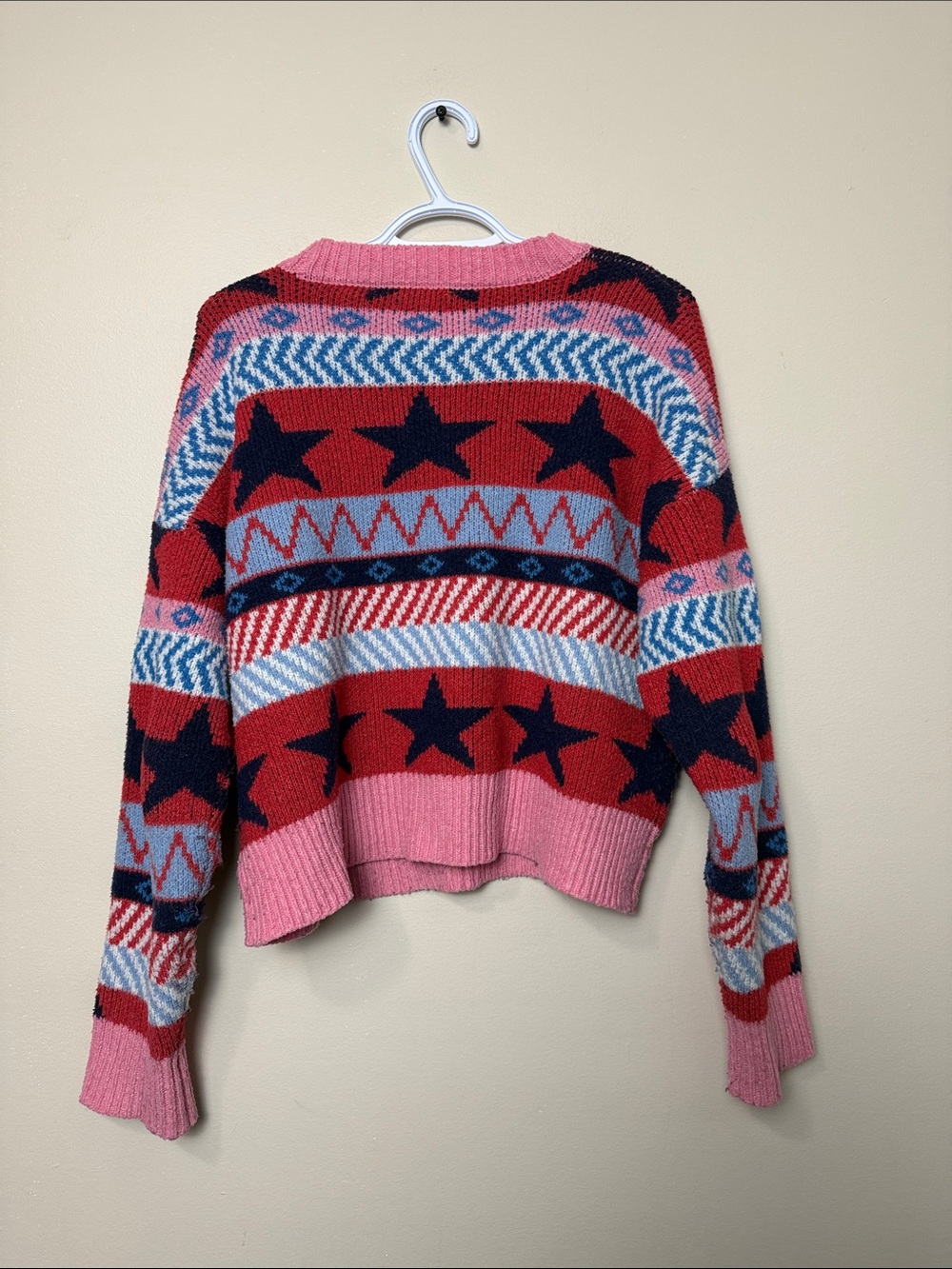 William Rast Star-Pattern Crewneck size M - Picture 5 of 5